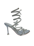 Silver Butterfly Rhinestone Stiletto Heel
