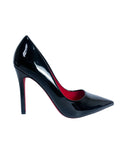 Black Patent Leather Red Sole Pump
